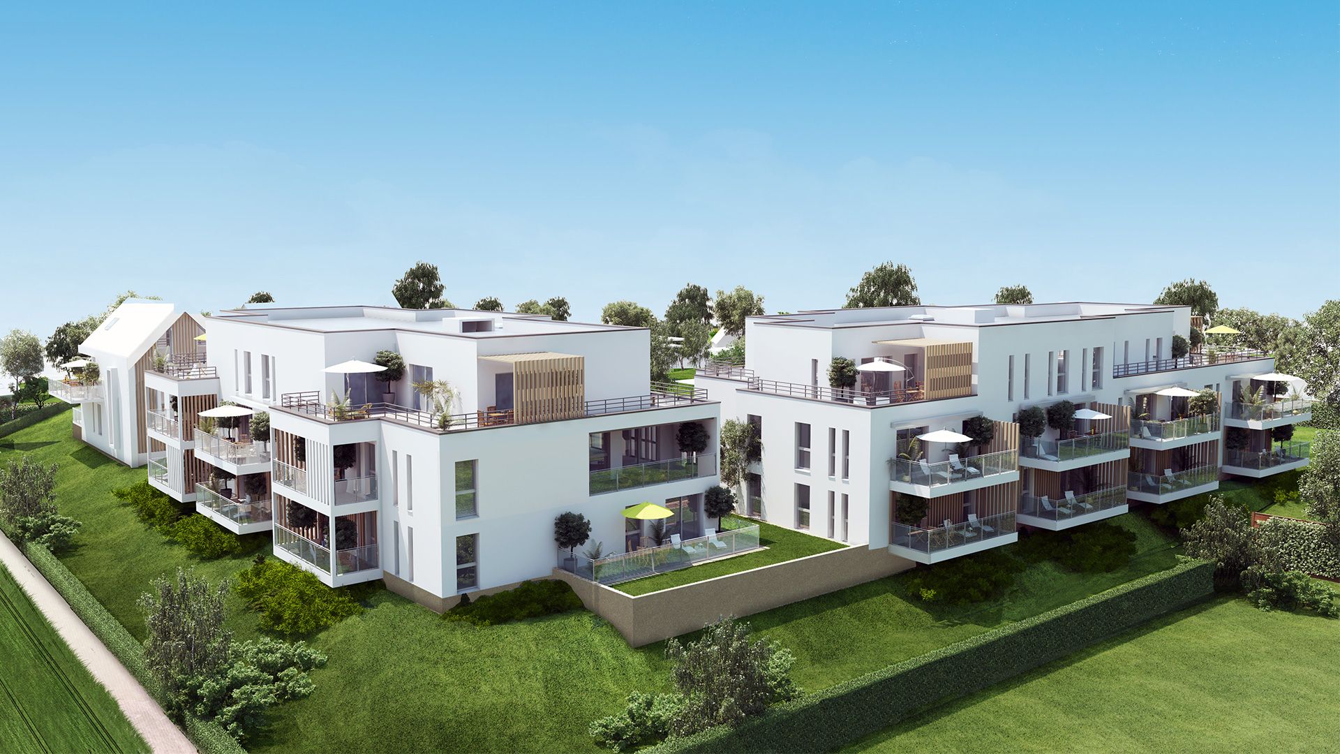 AKITA Promotion Immobilière - Le Domaine des Fleurs - Appartements neufs à Scy-Chazelles - Vue extérieure