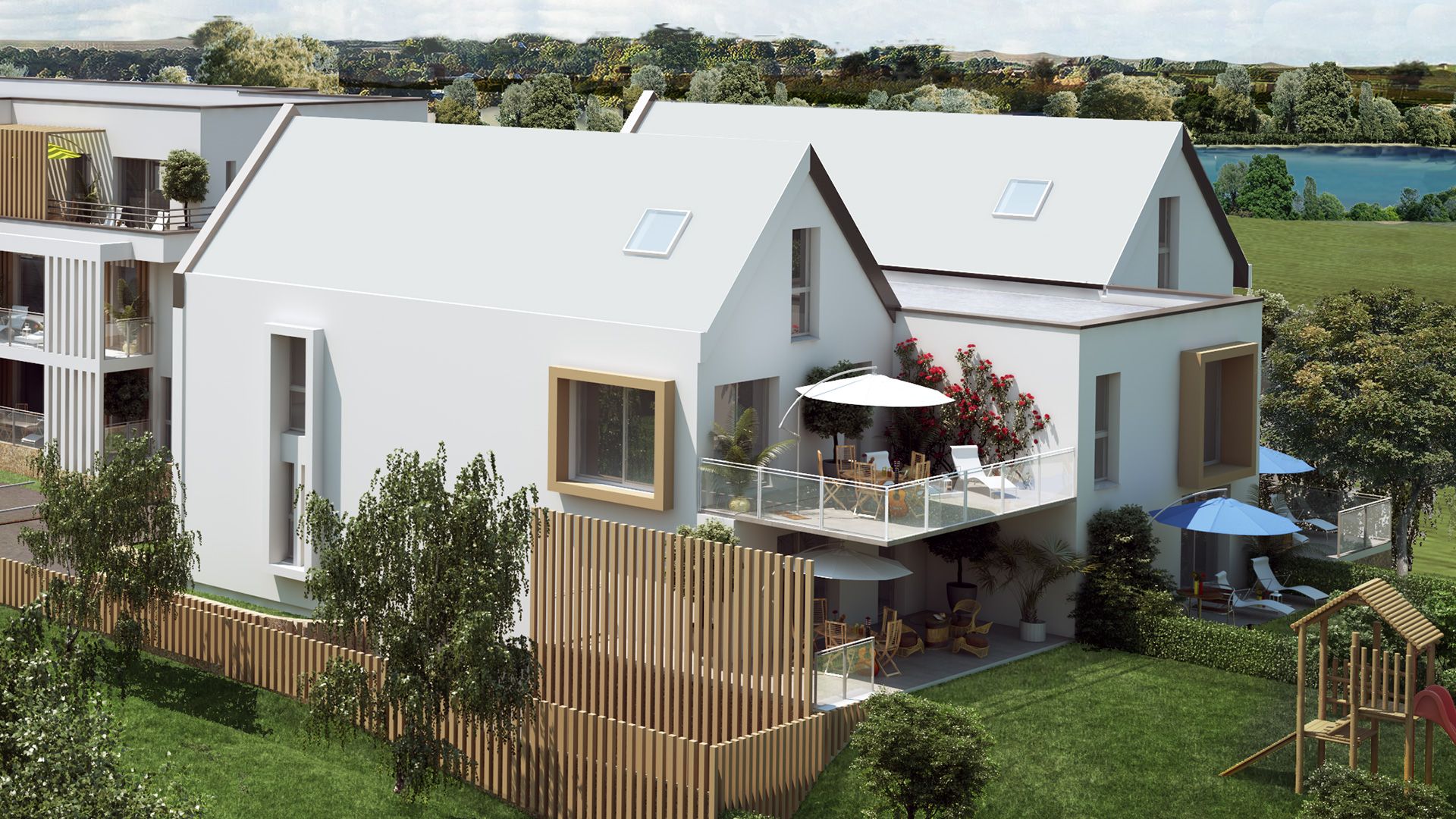 AKITA Promotion Immobilière - Le Domaine des Fleurs - Appartements neufs à Scy-Chazelles - Vue extérieure